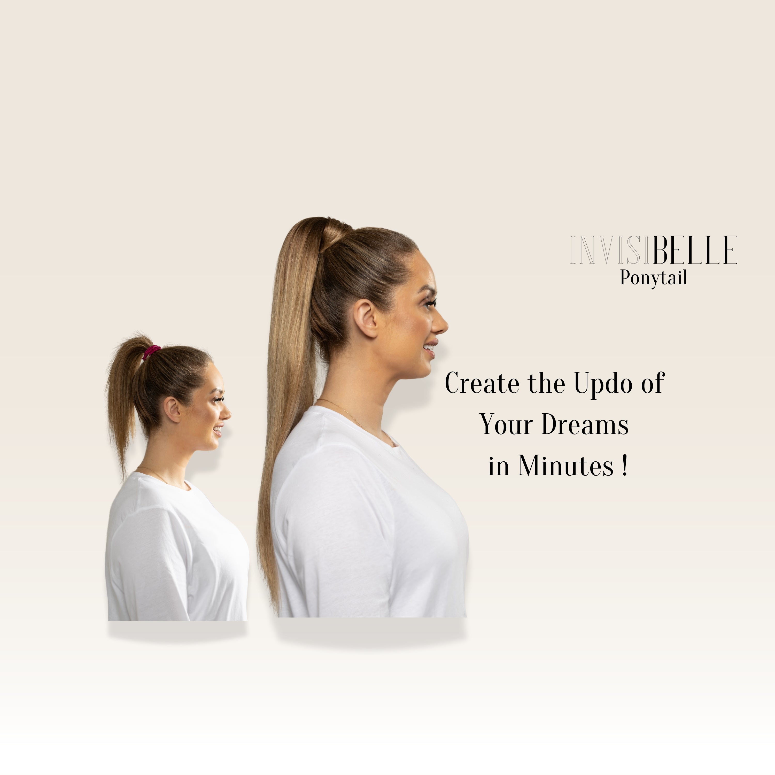 How to Apply and Style your InvisiBelle Ponytail Clip-In Hair Extensions